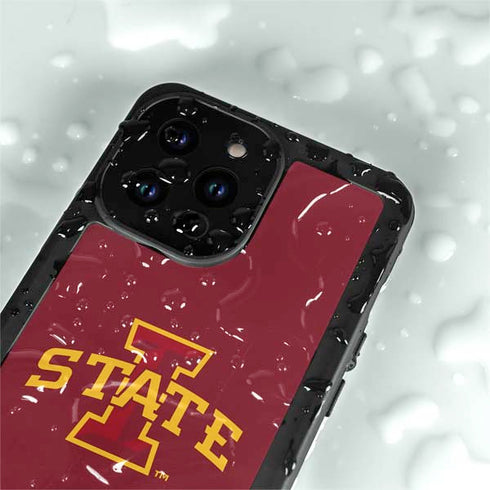 Iowa State University Primary Logo iPhone 15 Pro Waterproof Case